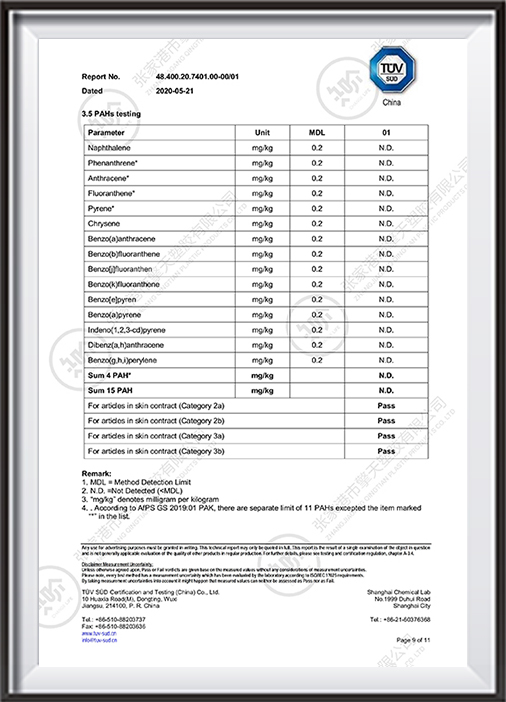 45L環(huán)保英文證書